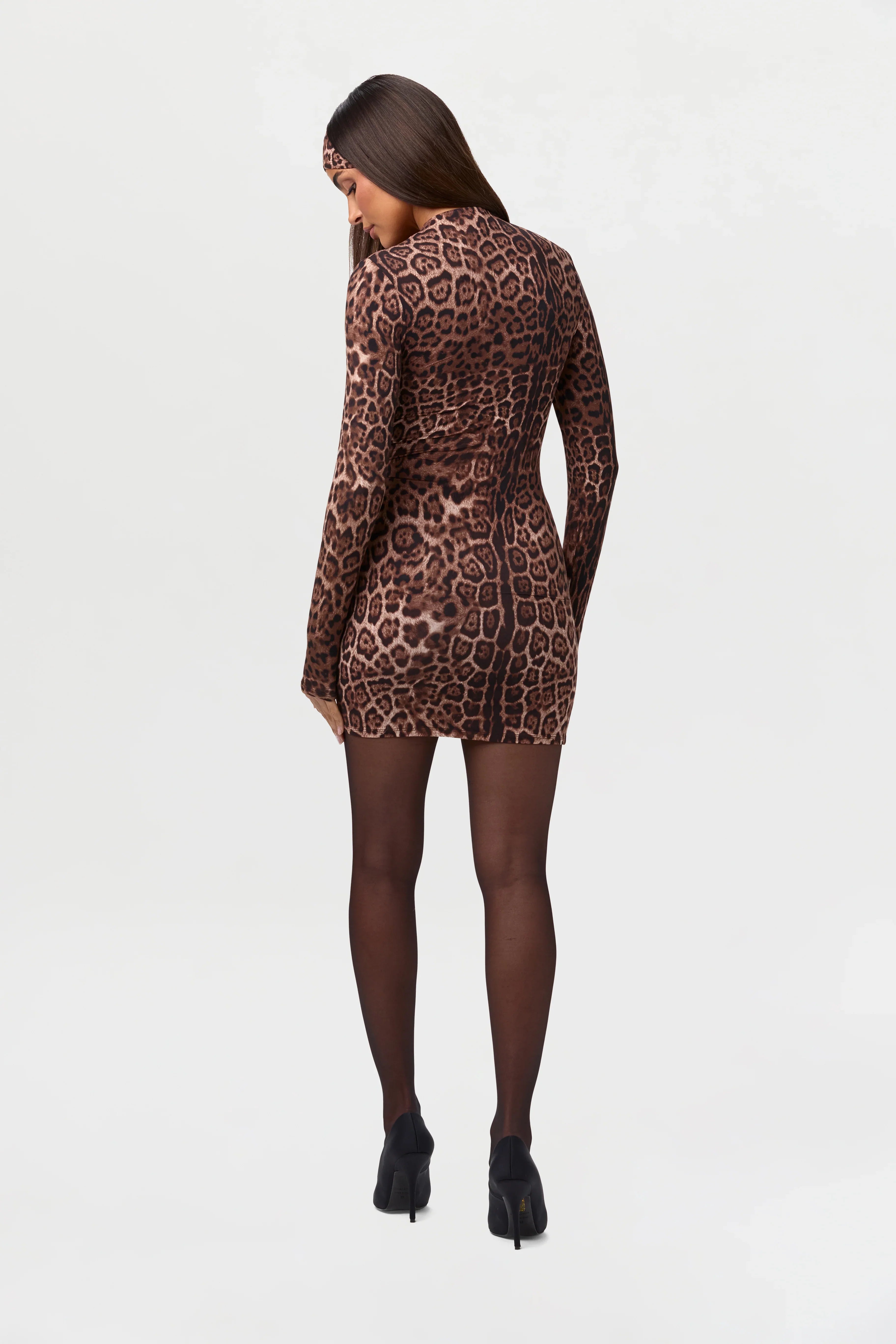 Naked Print Mini Dress