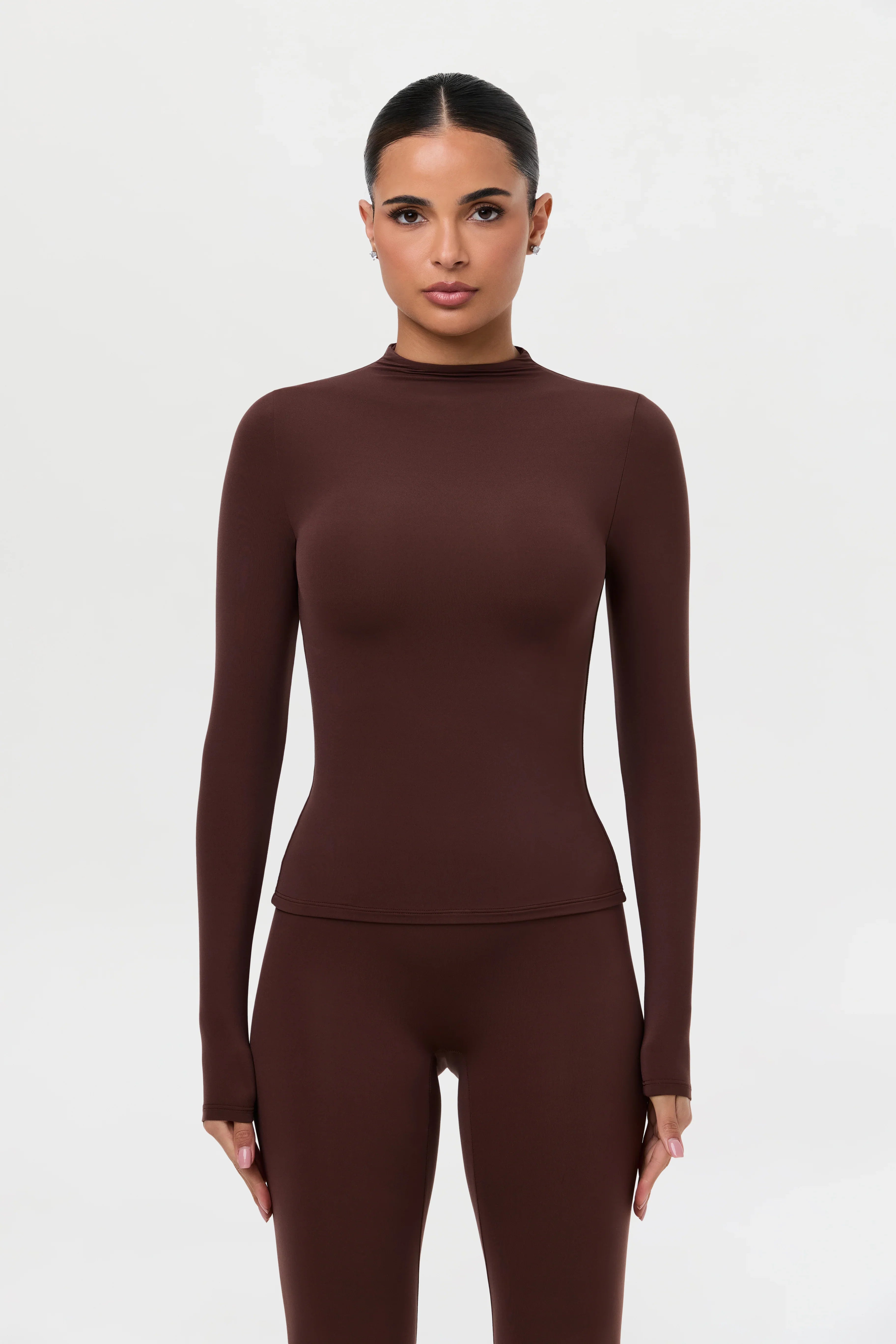 Naked Mock Neck Top