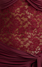 Lioness - Midnight Mini Dress - In Garnet