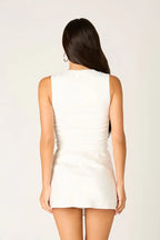 Satin A-line Mini Skirt
