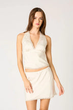 Halter Bias Top
