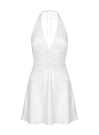 Klairee Lace Mini Dress White