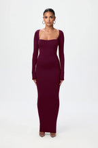 NW Square Neck Sculpt Maxi Dress
