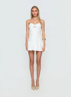 Aubriana Strapless Mini Dress White