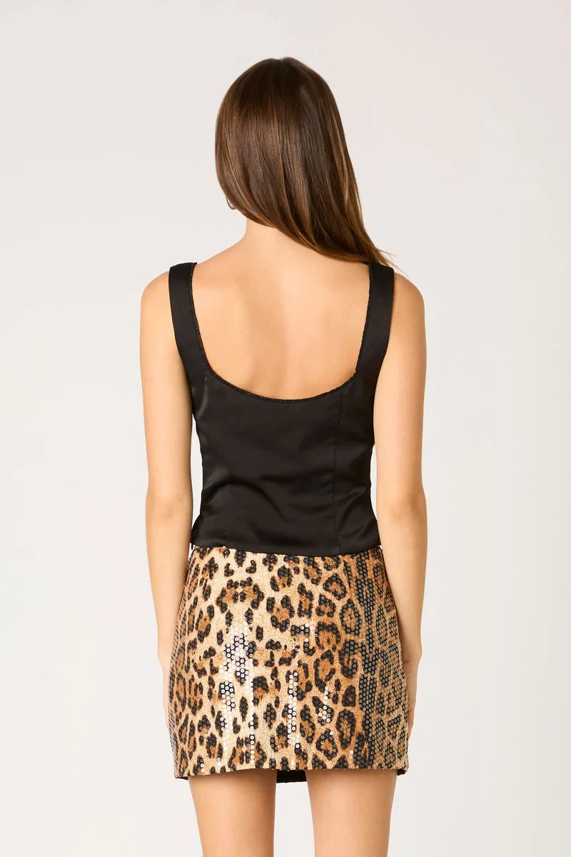 Satin Bustier Top