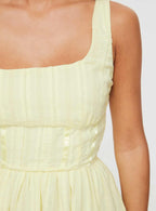 Lorinda Mini Dress Yellow Petite