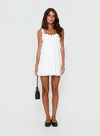 Serabella Anglaise Mini Dress White