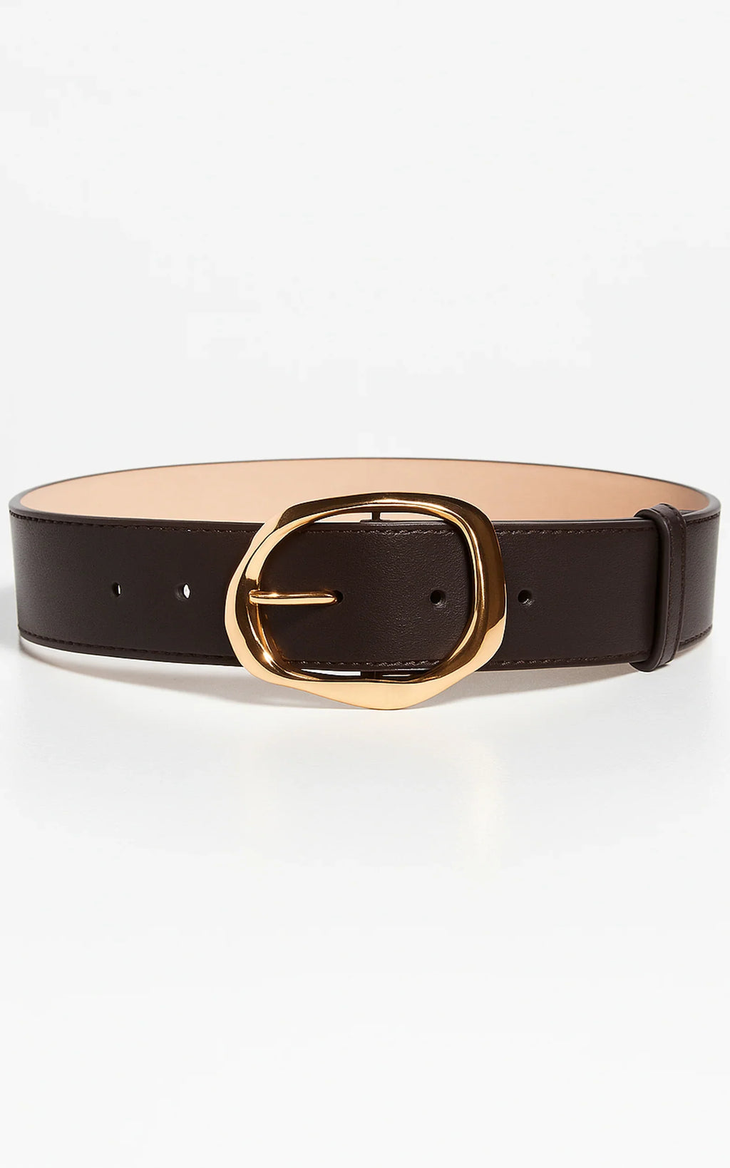 Shelley Belt - Oval Buckle Belt in Brown