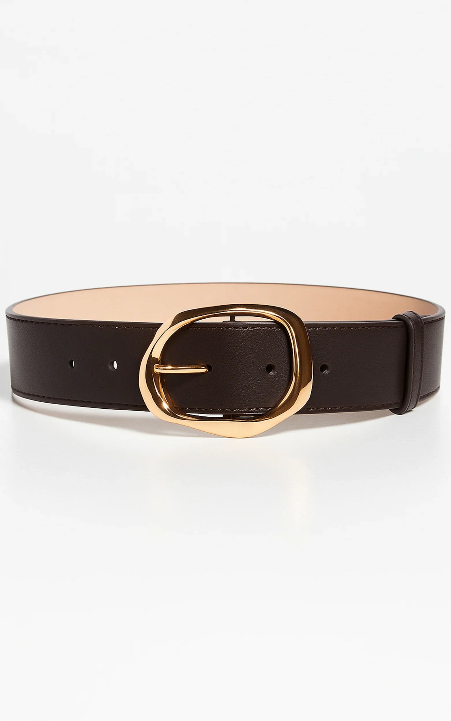 Shelley Belt - Oval Buckle Belt in Brown
