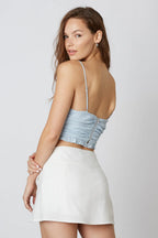 Ruffled Corset Top