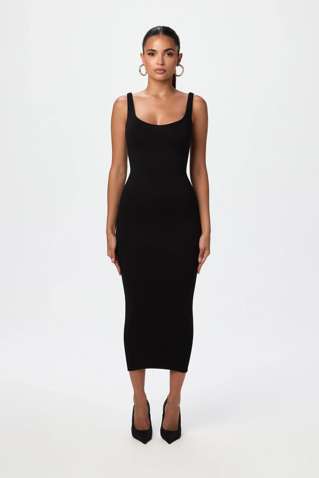 NW Sculpt Tank Midi Dress