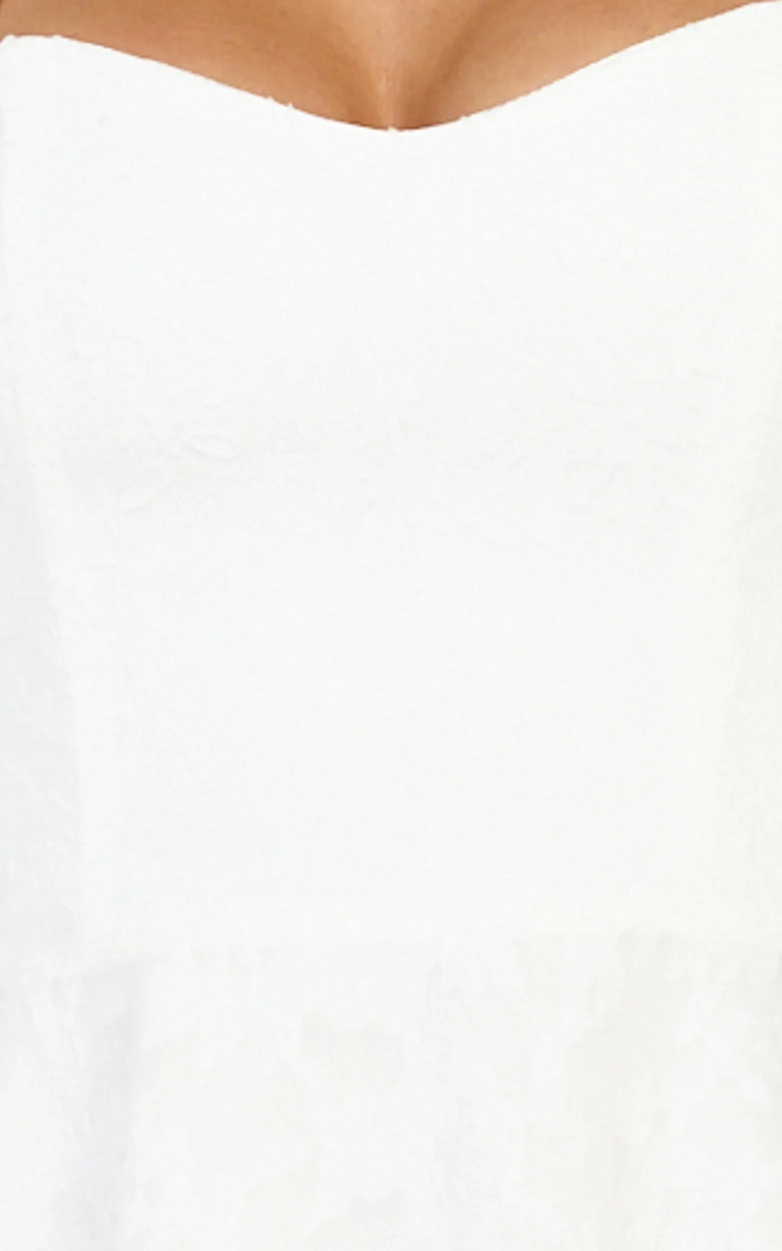 Seraphina Mini Dress - Halter Neck Clipped Jacquard Dress in White