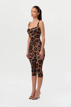 Naked Print Capri Leggings