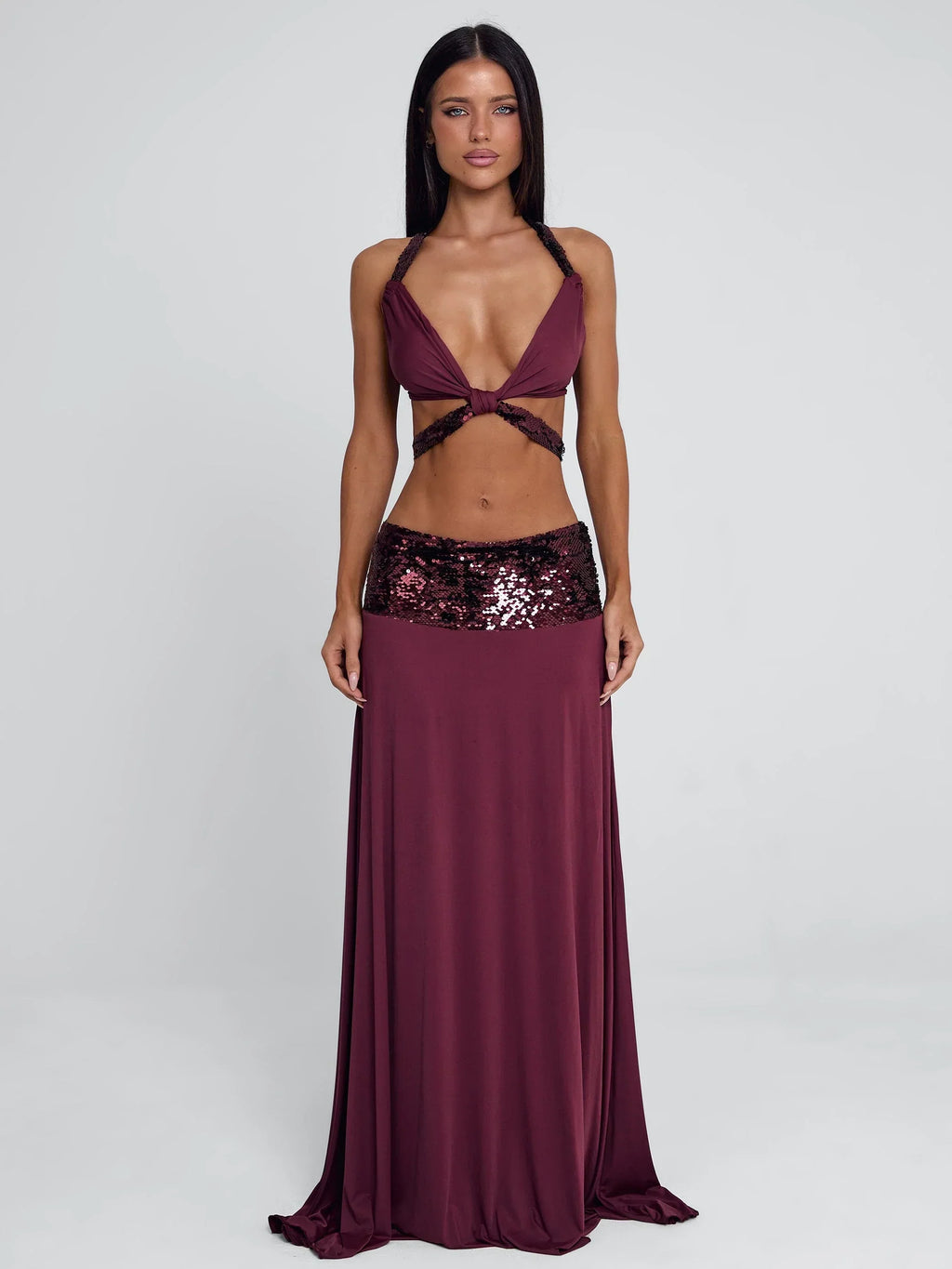 ALUNA TOP BURGUNDY