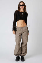 Mid-Rise Parachute Pant