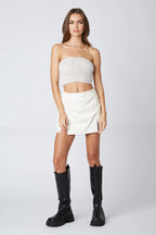 Slinky Ruched Tube Top