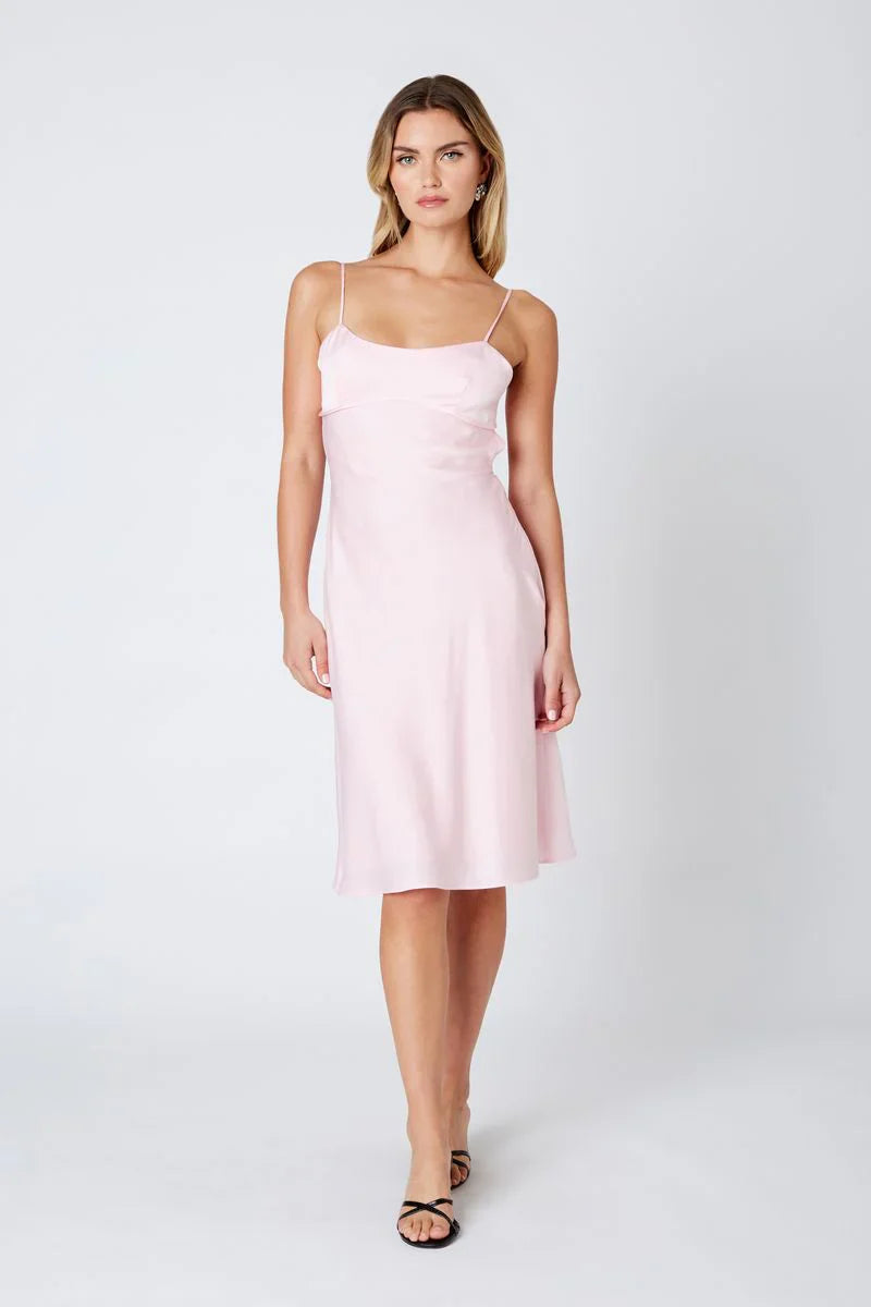 Satin Cami Midi Dress