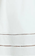 Kara Mini Dress - High Neck Sleeveless A Line Dress in White