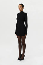 Ribbed-Knit Mini Skirt