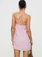 Moonlit Mini Dress Pink Stripe Petite