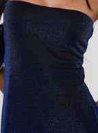 Carette Strapless Mini Dress Navy