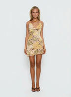 Daisybelle Halter Mini Dress Multi
