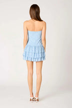 Tiered Lace Mini Dress