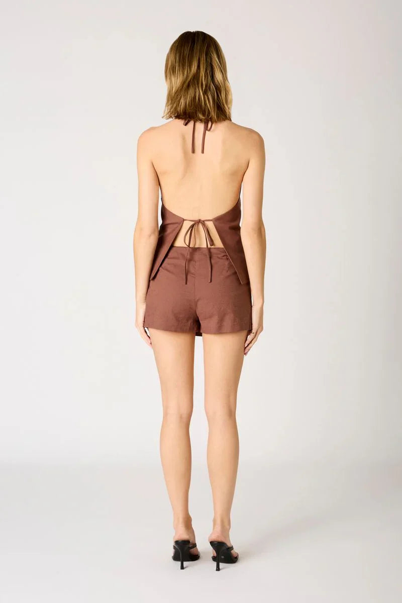 Linen Halter Vest